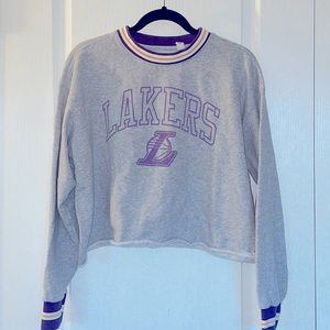 Lakers Crop Sweater